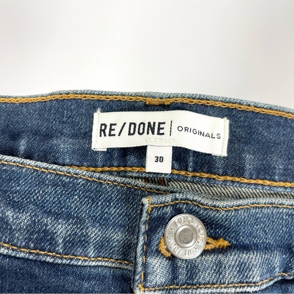 RE/DONE High Rise Ankle Crop Jeans - Picture 13 of 14